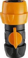 Муфта-автомат к шлангу 1/2", 5/8" с краном GF 5024GF/3024