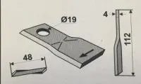 Нож правый 00139889 Krone