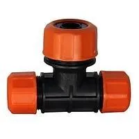 Тройник переход цанговый 1/2"-1/2"-3/4" для капельного полива