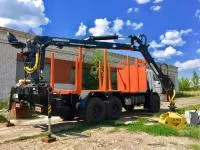 Сортиментовоз с КМУ мод. 4590D6 на базе Камаз 43118