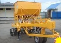 Сеялка СКП-2,1Д со сдвоенной передней опорой, колесной задней опорой.