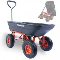 Тележка садовая FX-KW2175 с механизмом опрокидывания